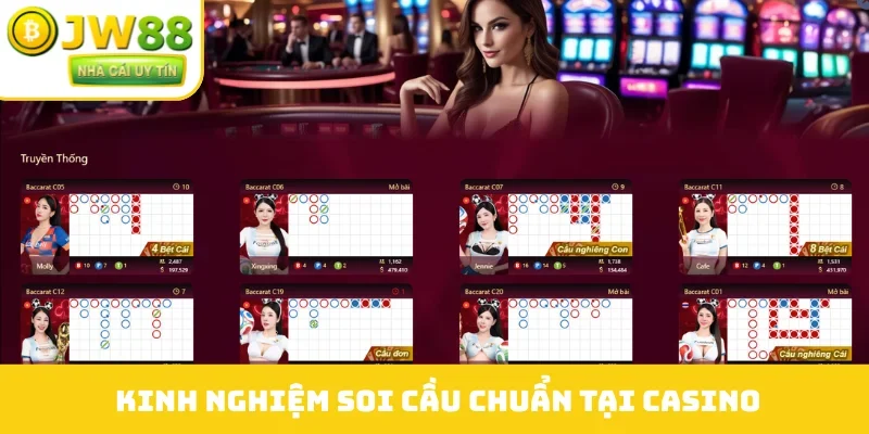 Kinh nghiệm soi cầu chuẩn tại casino