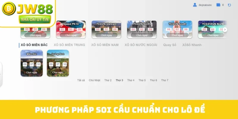 Phương pháp soi cầu chuẩn cho lô đề
