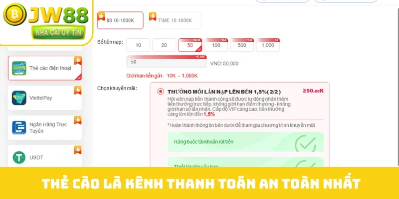 Thẻ cào là kênh thanh toán an toàn nhất